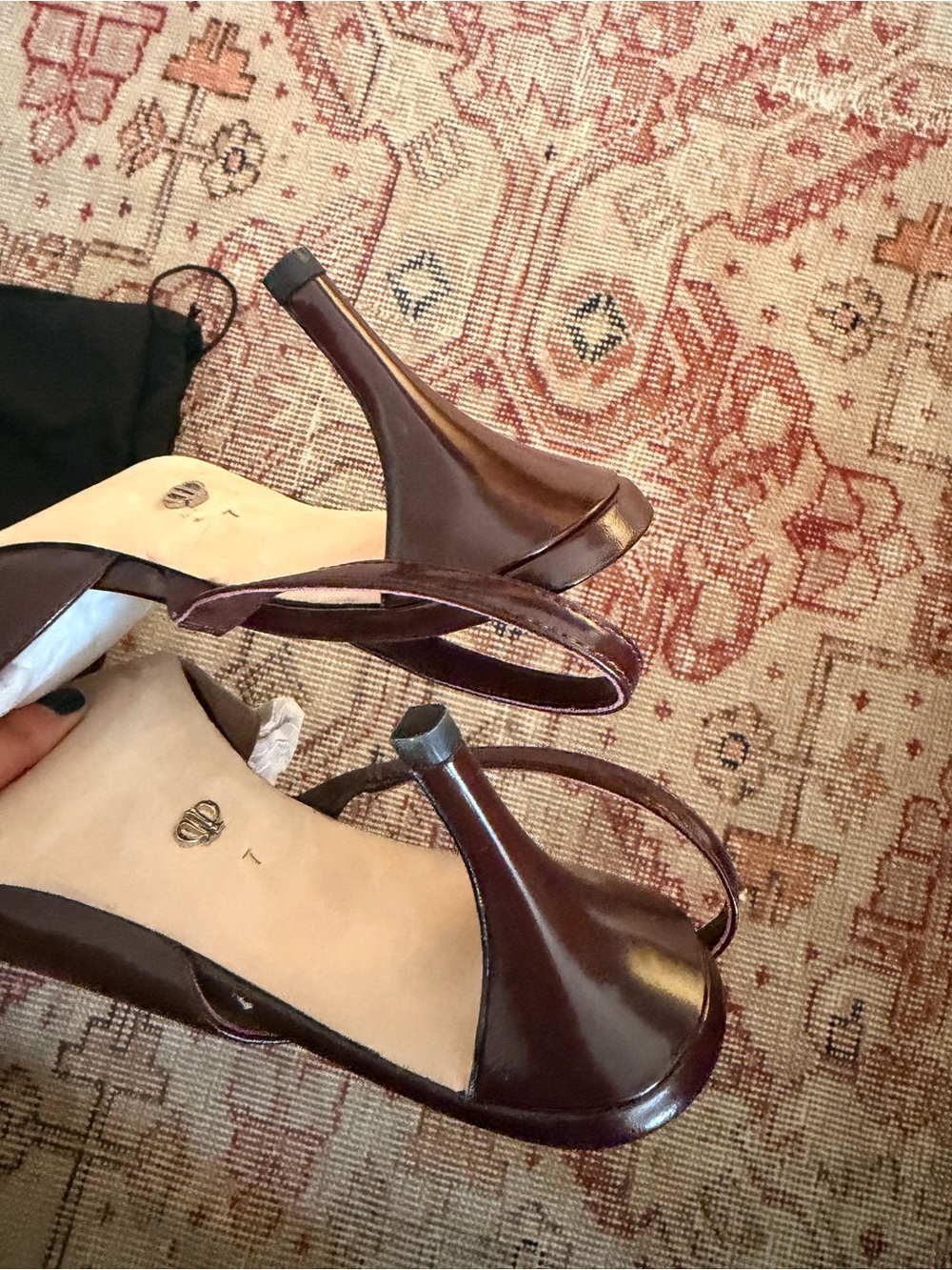 PAIGE Aven Slingback Pump in Bordeaux size 7 - Picture 7 of 9